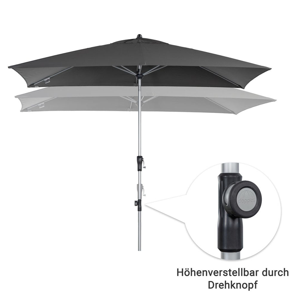 Midtstolpe-parasoll Profi 300x200cm off-white - Doppler