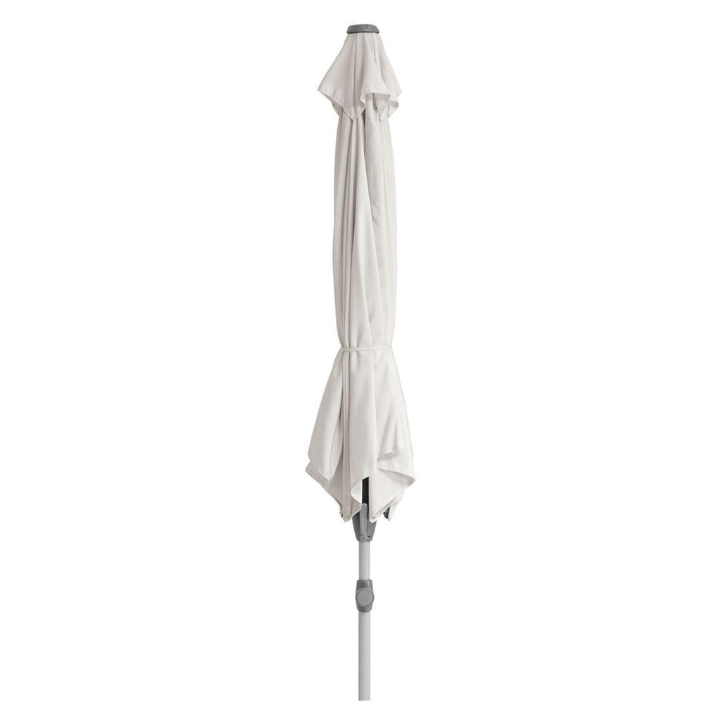 Midtstolpe-parasoll Shell Turn Ø300cm lysgrå - Suncomfort