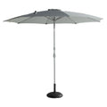 Midtstolpe-parasoll Sophie+ Ø300 cm svart/grå polyester Hartman sett forfra
