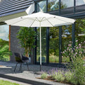 Midtstolpe-parasoll Sophie+ Ø300cm hvit - Hartman for hage og terrasse