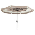 Midtstolpe-parasoll Tubb Ø300 cm svart/beige front