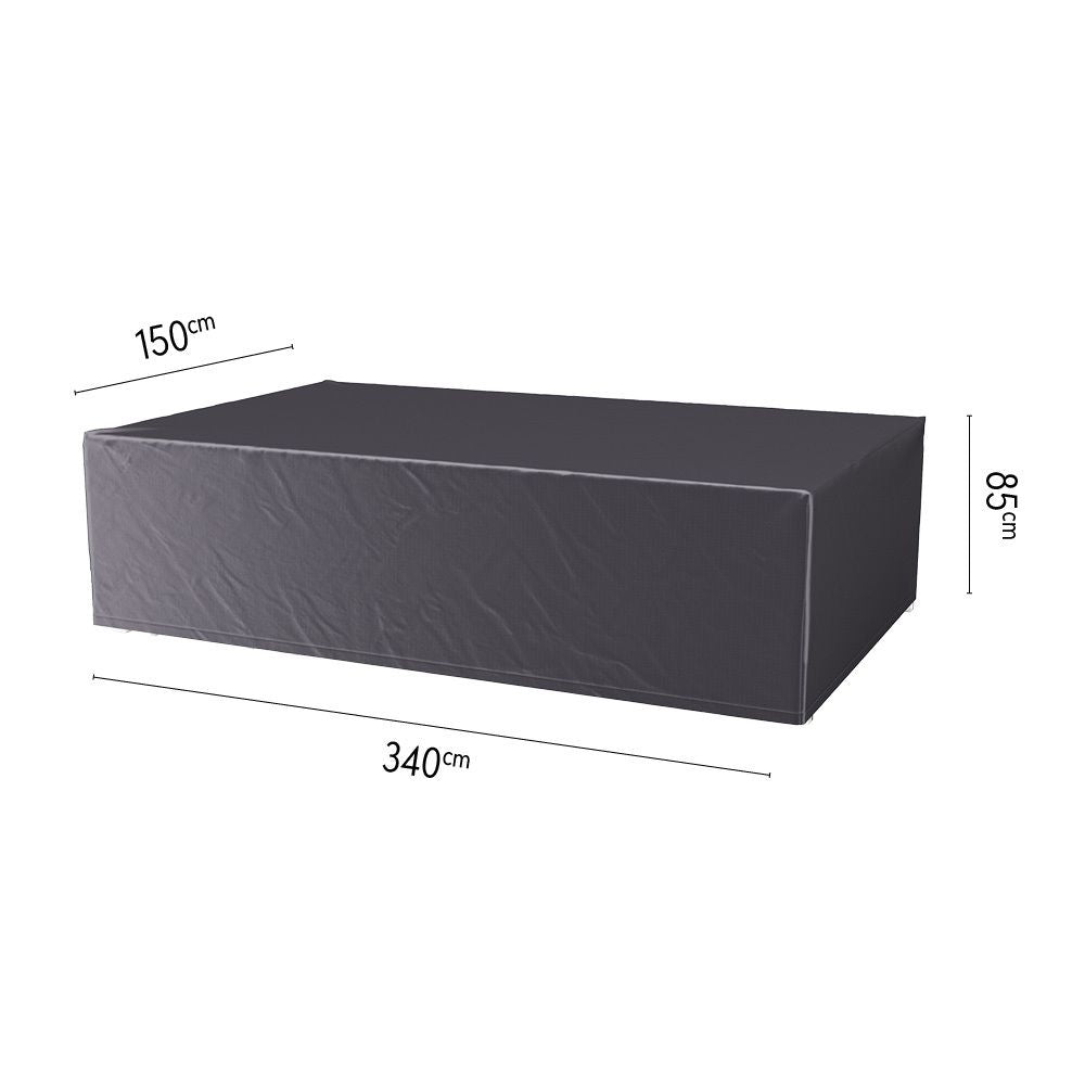 Møbeltrekk til sittegruppe 340x150x85 cm grå - AeroCover bakside
