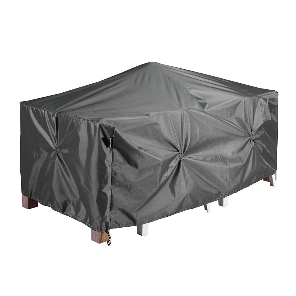 Nærbilde av snor og stopper på Møbeltrekk til sittegruppe 340x150x85 cm grå - AeroCover