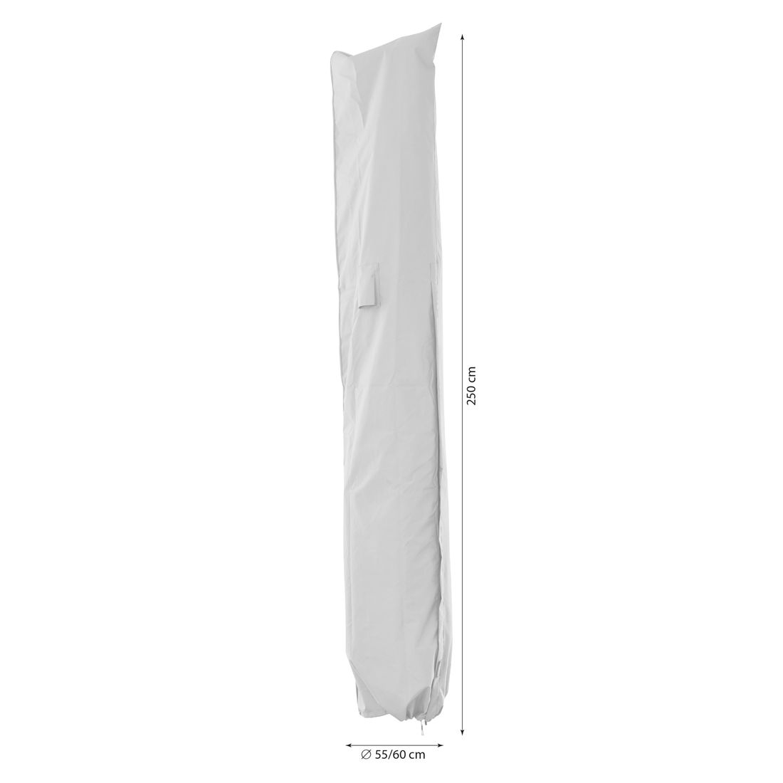 Møbeltrekk for fritthengende parasoll Ø350cm Plus Siena Garden bakside