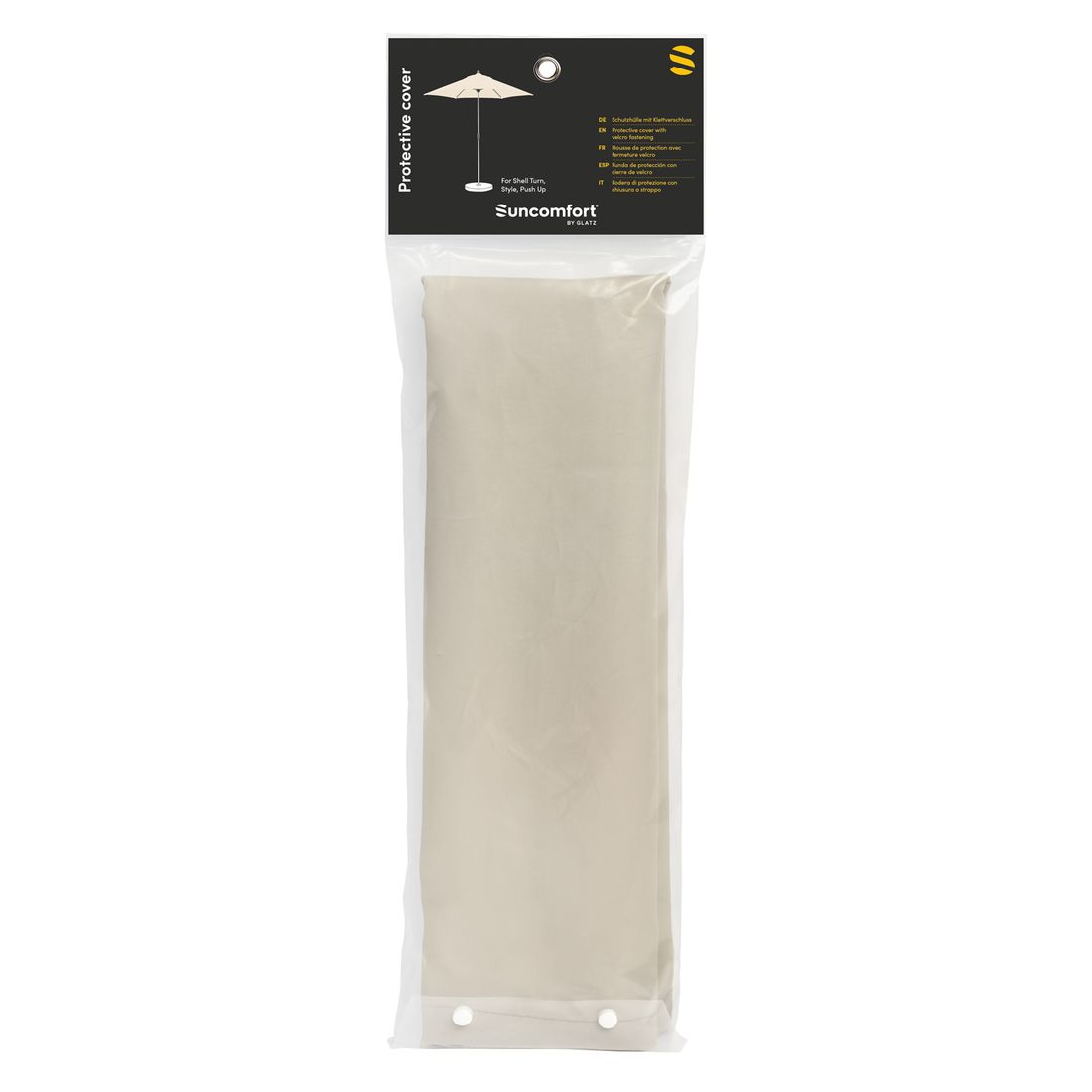 Møbeltrekk for midtstolpe-parasoll 250x206 cm - Suncomfort forfra