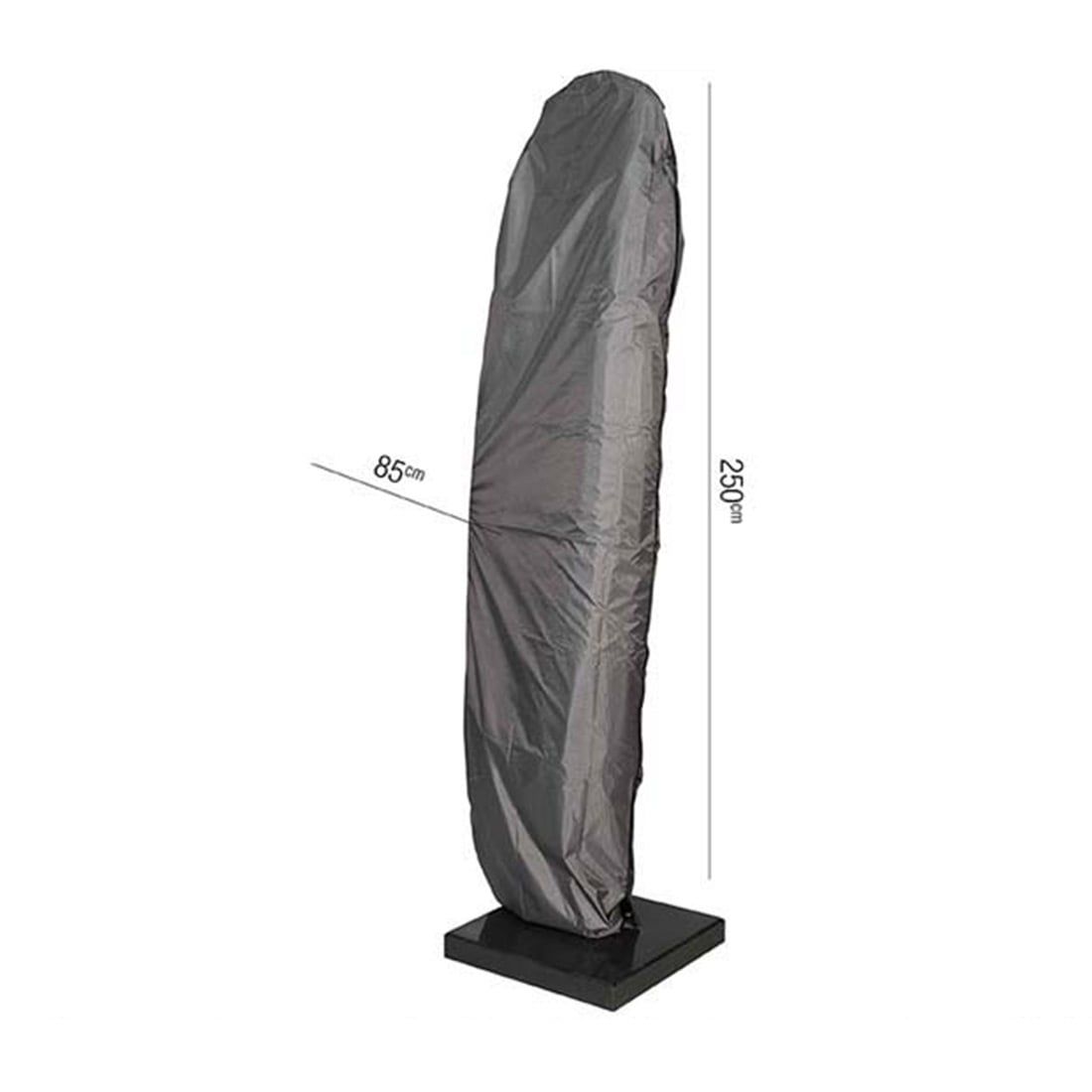 Møbeltrekk for fritthengende parasoll 300x300cm Ø350cm - AeroCover bakside
