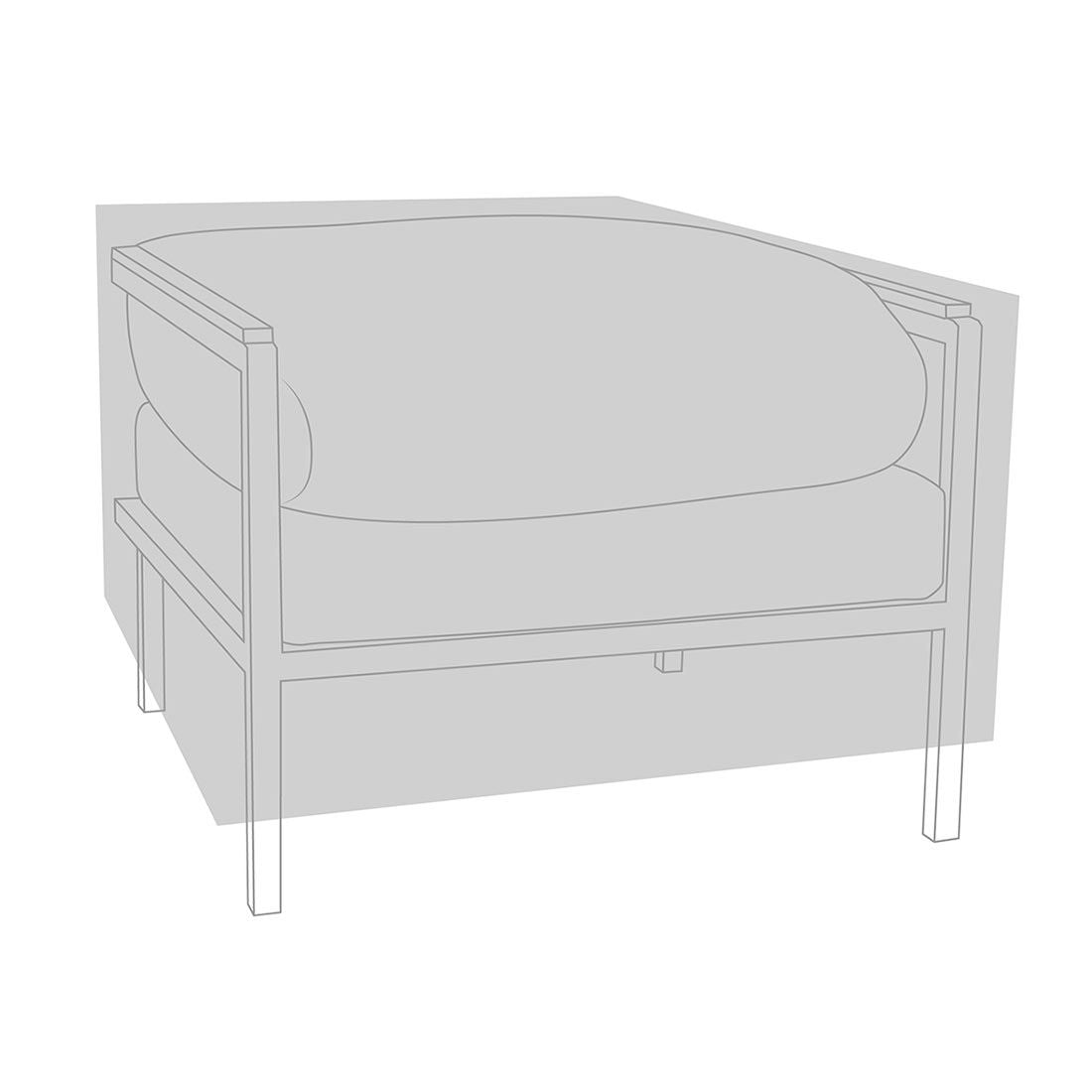 Møbeltrekk Hudson loungestol 78x78x50 cm - Zebra for terrassebruk