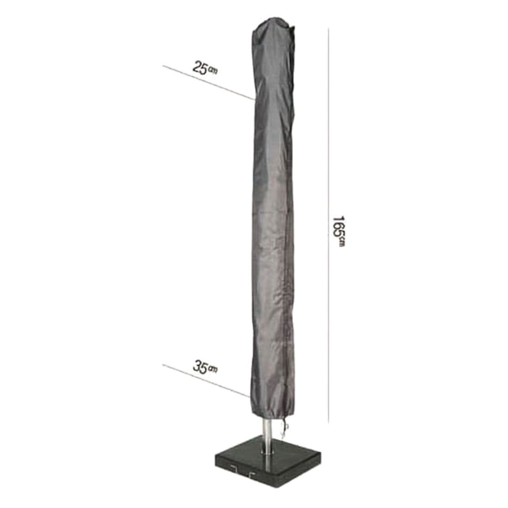 Møbeltrekk for midtstolpe-parasoll Ø300cm antrasitt - AeroCover bakside