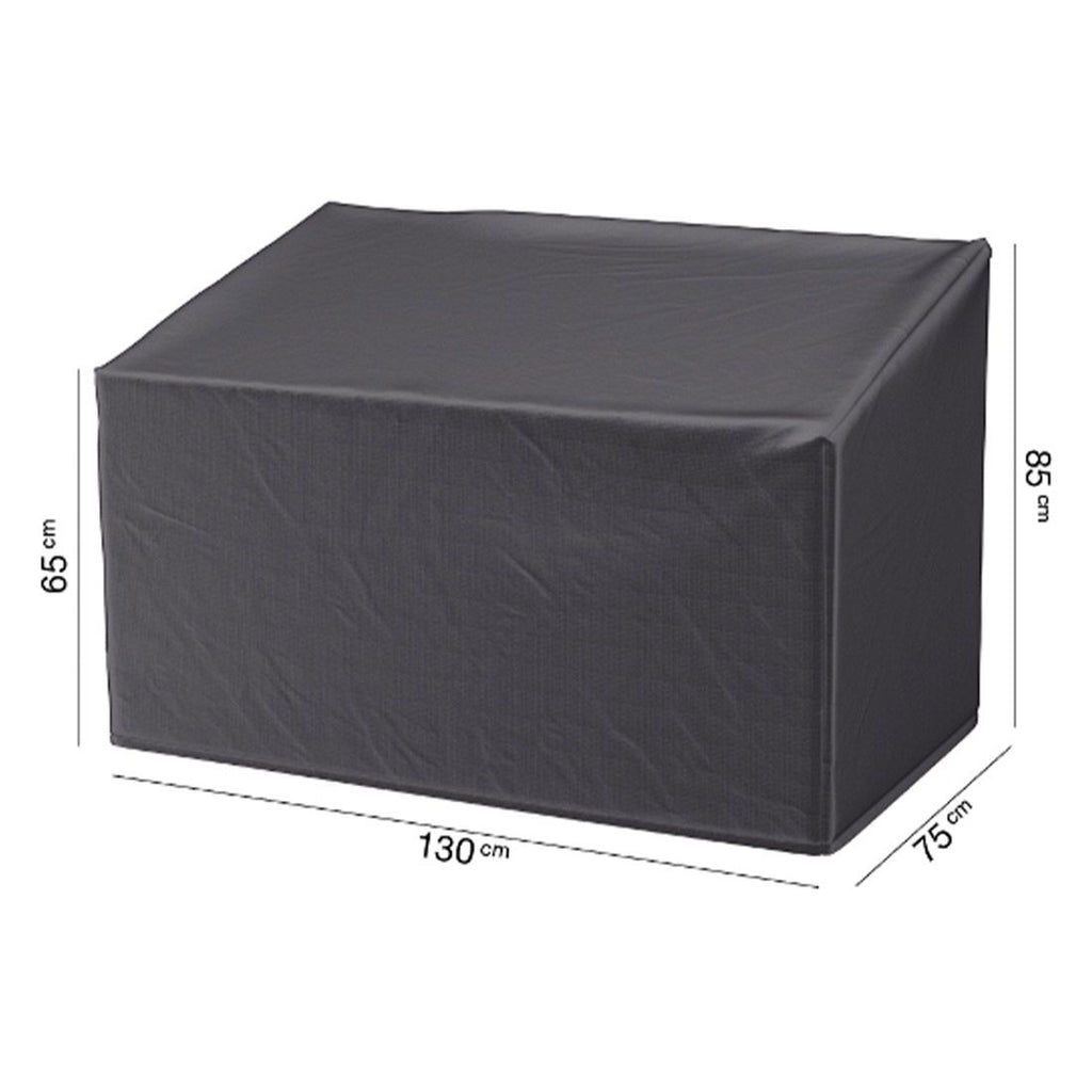 Møbeltrekk til hagebenk 130x75x65/85 cm antrasitt bakside