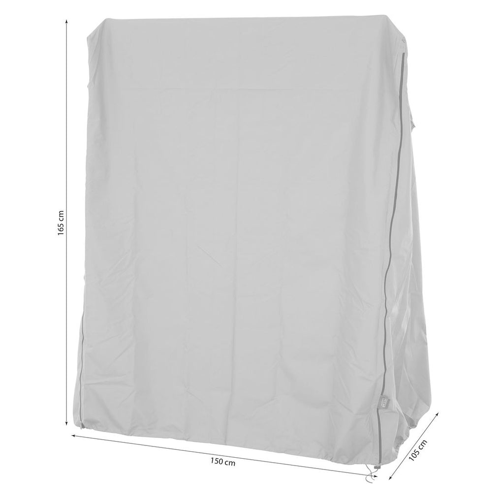 Møbeltrekk til strandkurv 150x105x165 cm beige bakside