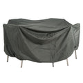 Møbeltrekk til sittegruppe 200x150x90 cm grå polyester forfra