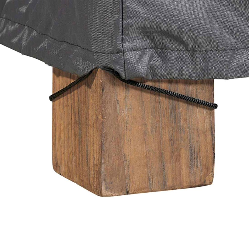 Møbeltrekk til hagemøbelsett 240x150x100 cm antrasitt - AeroCover montert på møbelsett