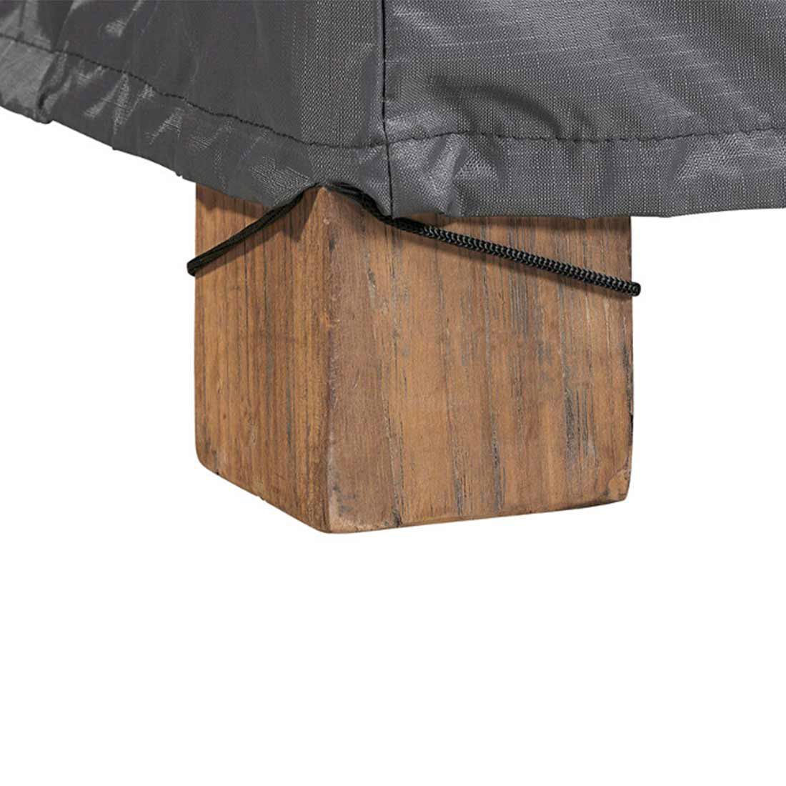 Nærbilde av tekstilmateriale i møbeltrekk til sittegruppe 240x150x85 cm antrasitt