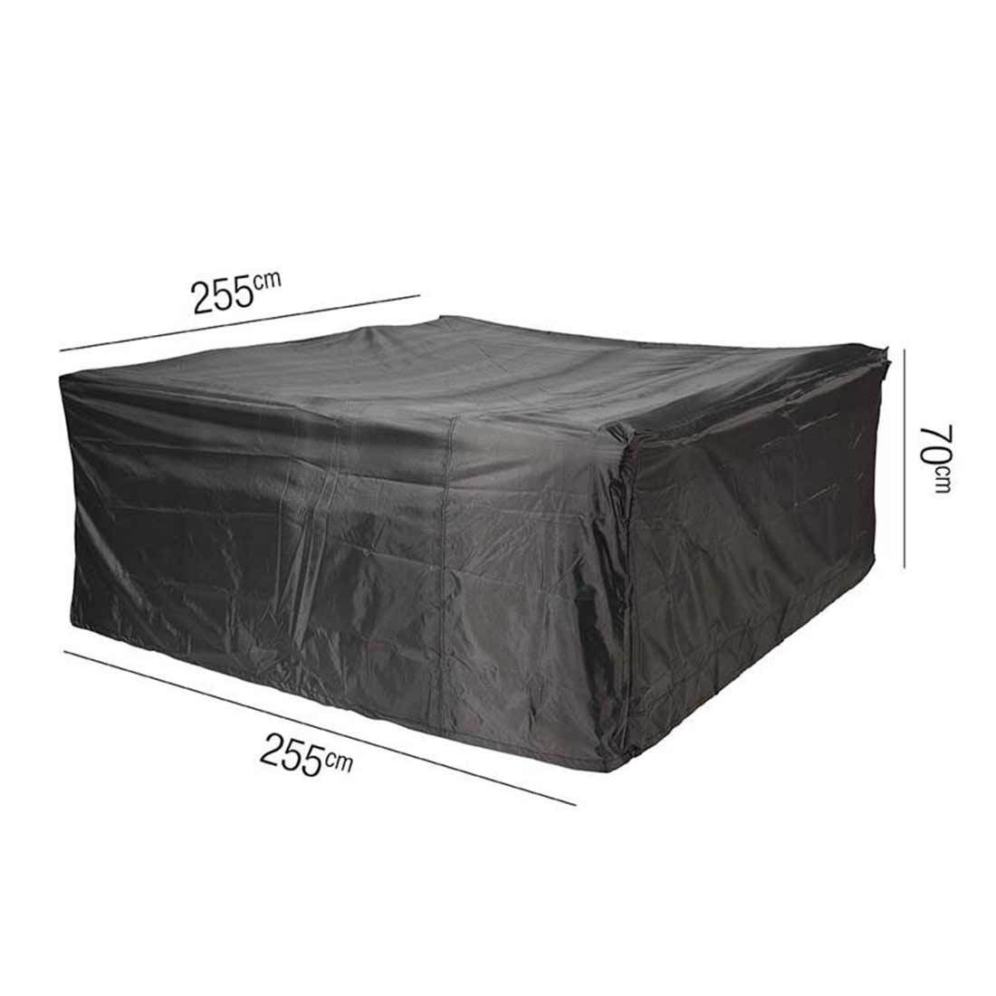 Bakside av møbeltrekk til sittegruppe 255x255x70 cm antrasitt