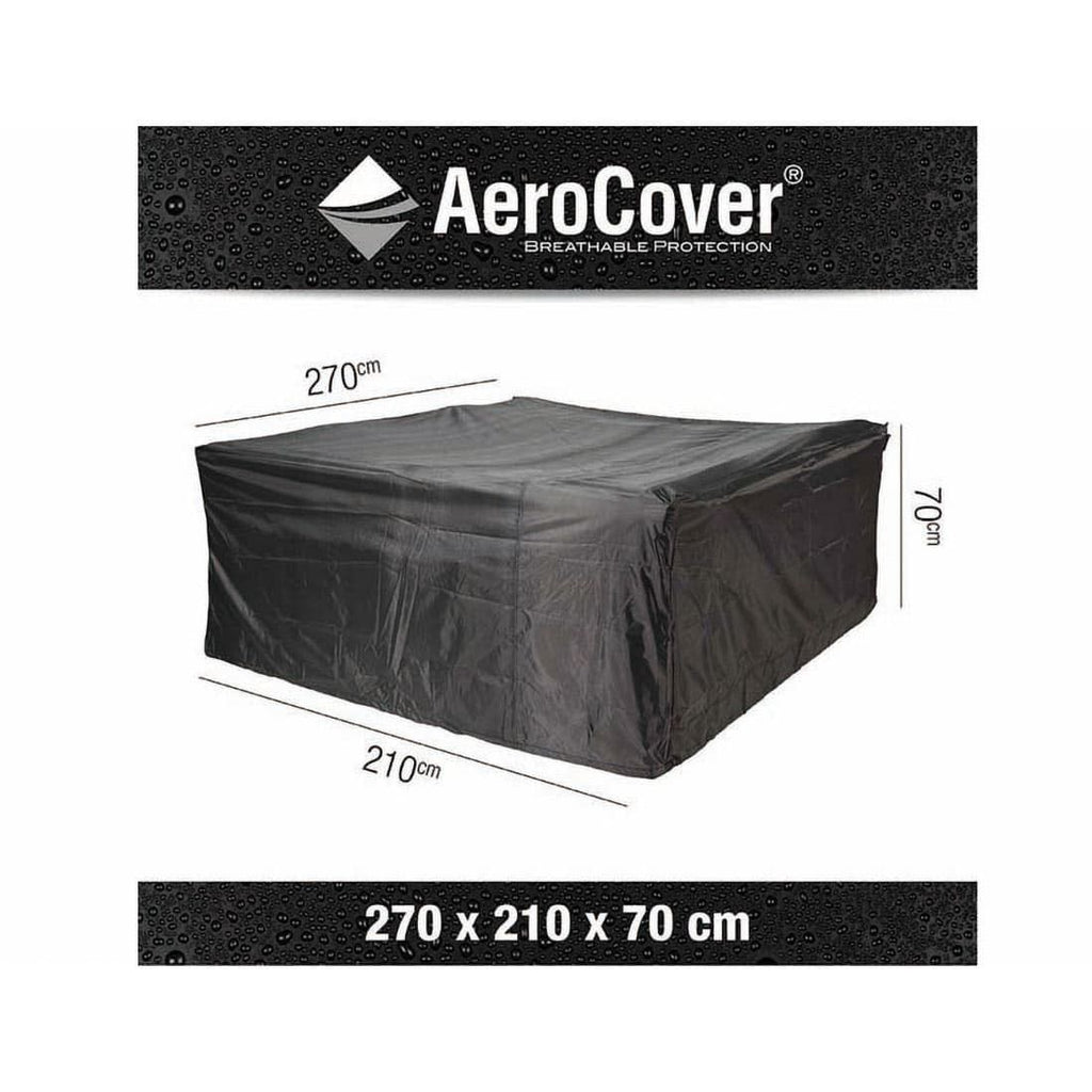 Møbeltrekk til sittegruppe 270x210x70 cm, polyester - AeroCover i bruk på terrasse