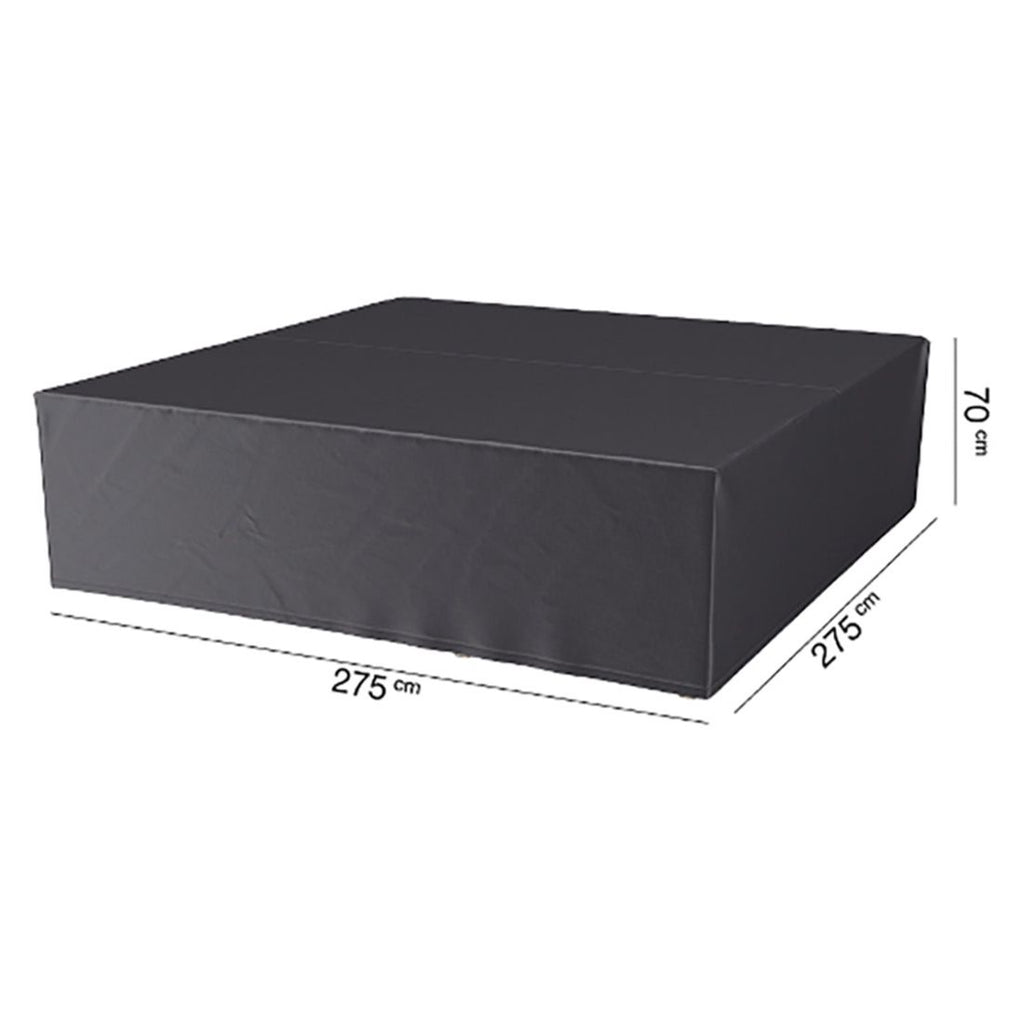 Møbeltrekk til hagemøbelsett 275x275x70 cm antrasitt - AeroCover forfra