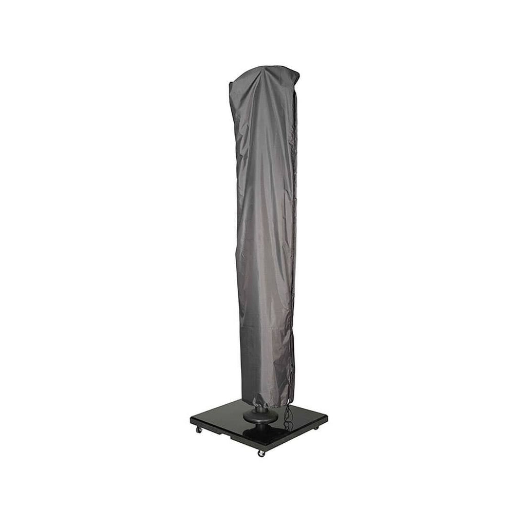 Detaljbilde av søm og materiale på møbeltrekk for fritthengende parasoll 300x300cm antrasitt - AeroCover