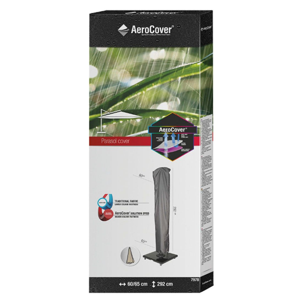Møbeltrekk for fritthengende parasoll 400x300/300x300/Ø400cm - AeroCover detalj av farge