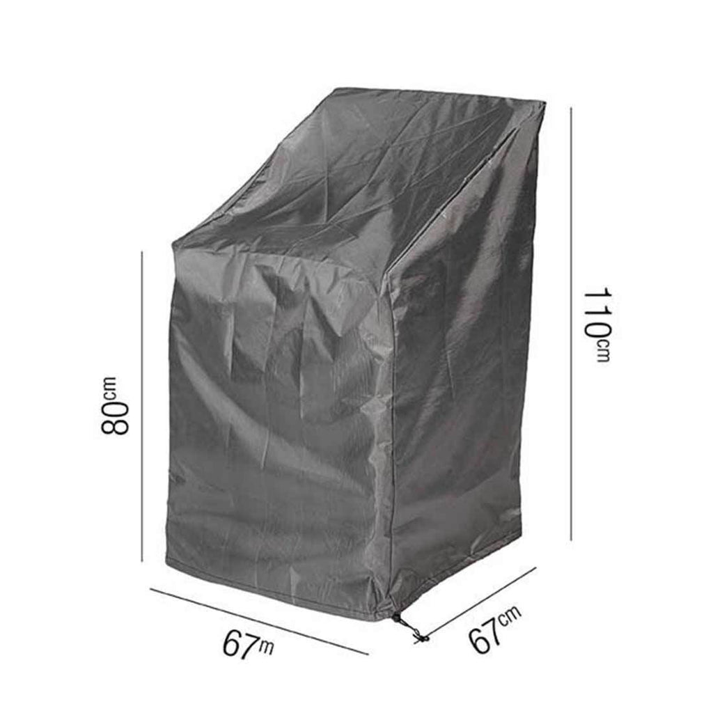 Møbeltrekk til hagestol 67x67x80/110 cm antrasitt - AeroCover bakside