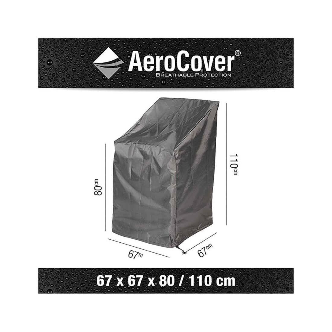 Detalj av møbeltrekk til hagestol 67x67x80/110 cm antrasitt - AeroCover