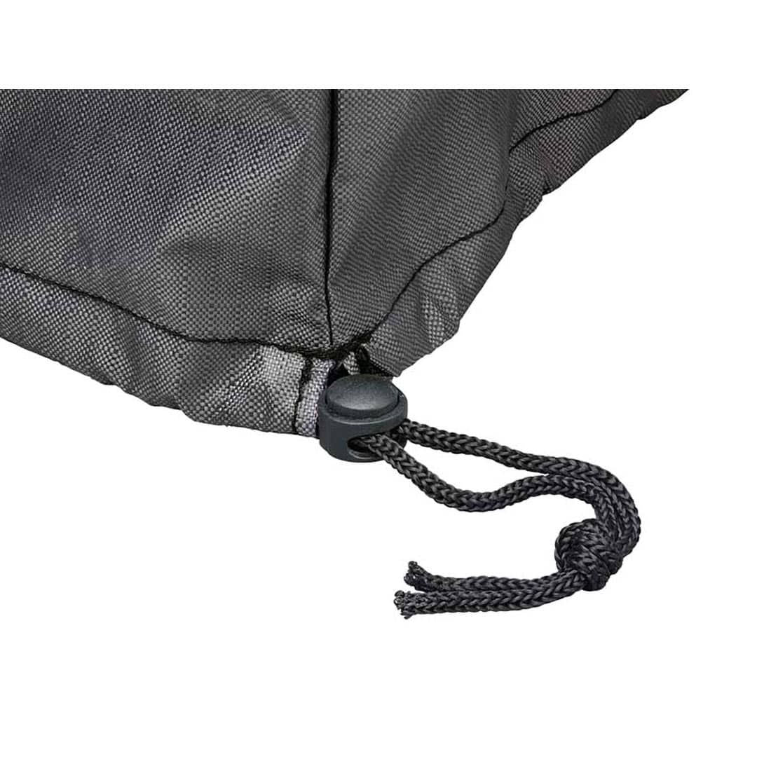 L-formet loungegruppe beskyttet med møbeltrekk for hjørnesofa ute 235x235x100x70 cm - AeroCover