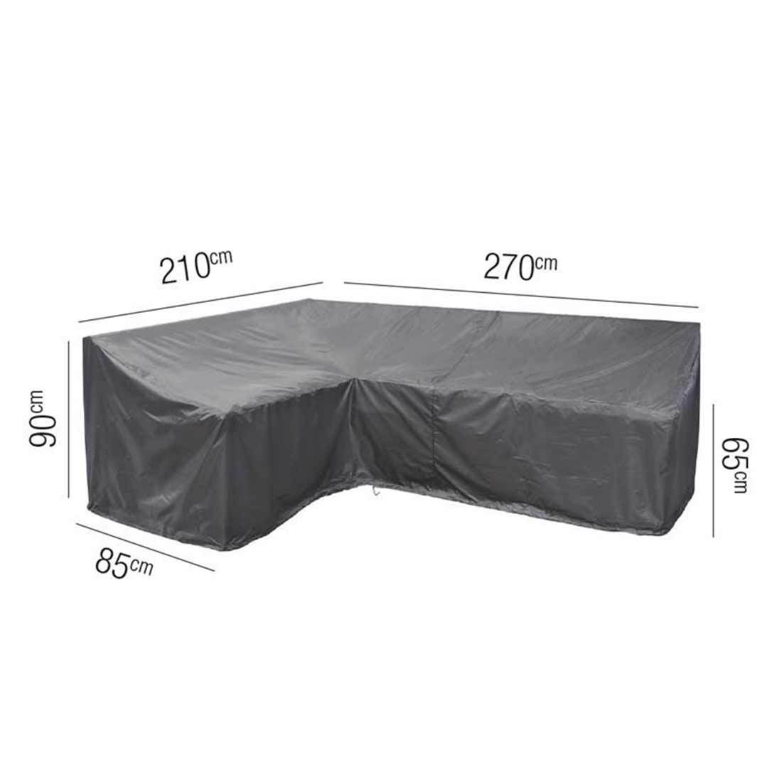 Møbeltrekk for hjørnesofa ute 270x210x65/90 cm - AeroCover bakside