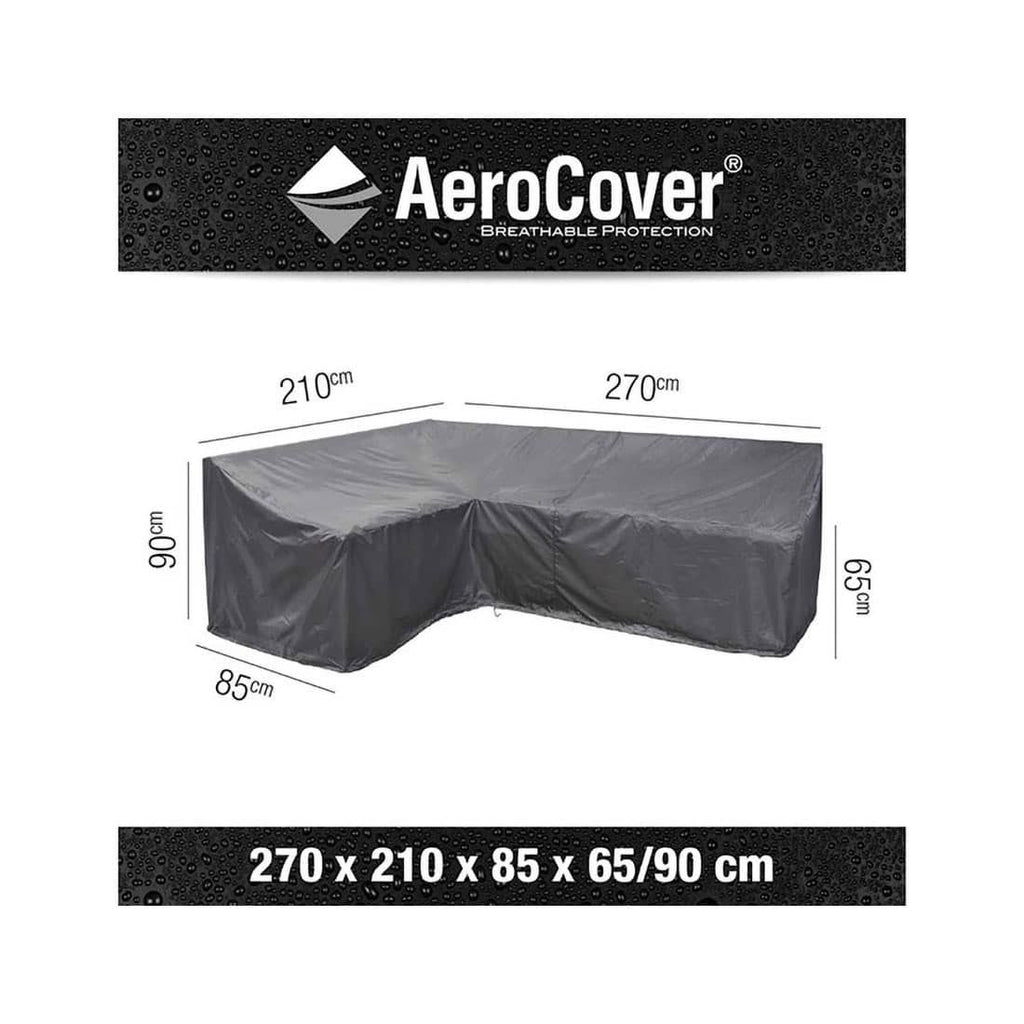 Oppbevaringspose til møbeltrekk for hjørnesofa ute 270x210x65/90 cm - AeroCover