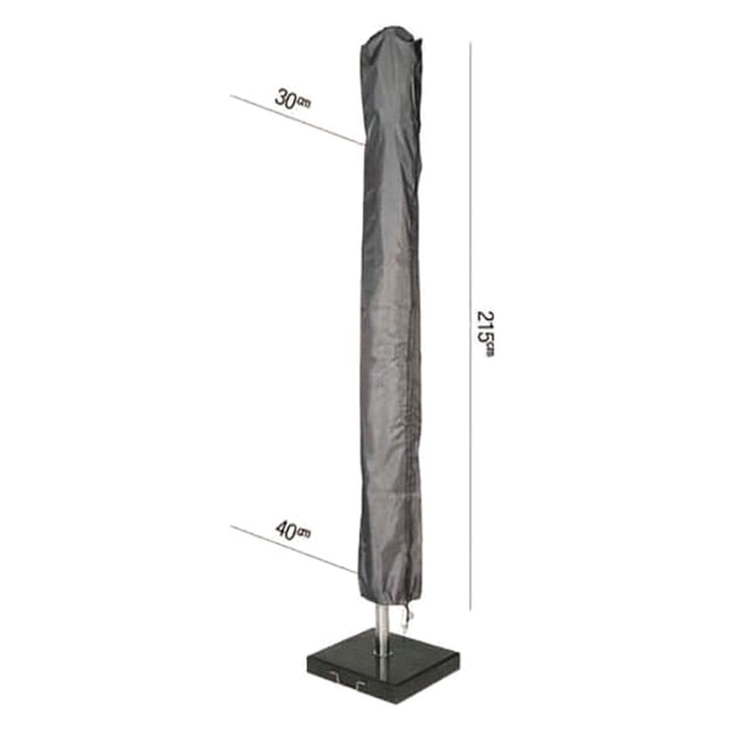 Møbeltrekk til midtstolpe-parasoll Ø400cm antrasitt - AeroCover bakside