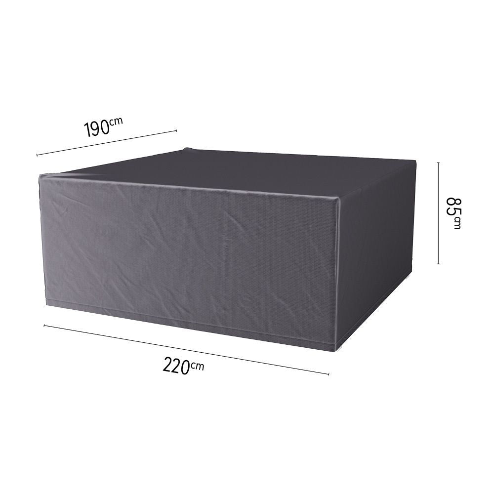 Bakside av møbeltrekk til sittegruppe 220x190x85 cm grå - AeroCover