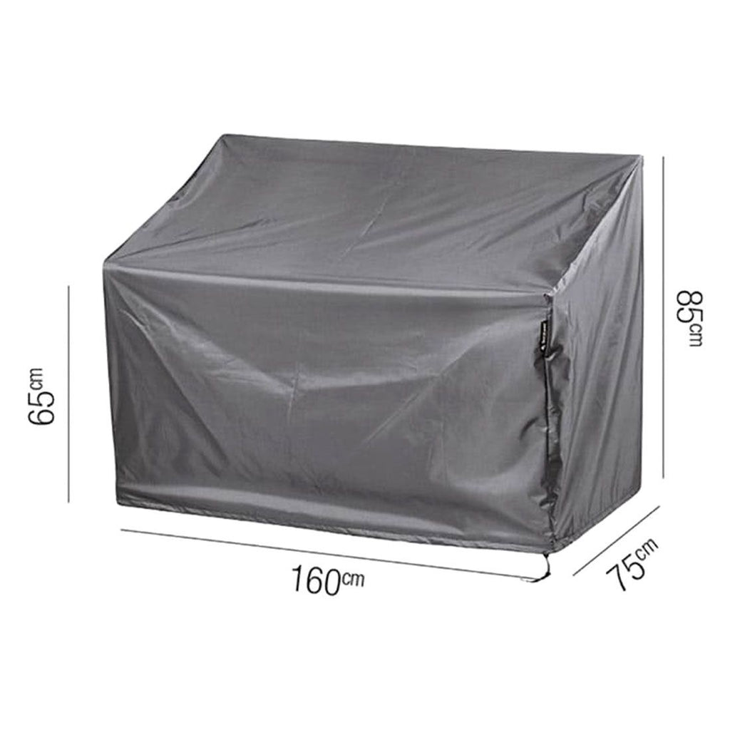 Bakside av møbeltrekk til hagebenk 160x75x65/85 cm antrasitt AeroCover