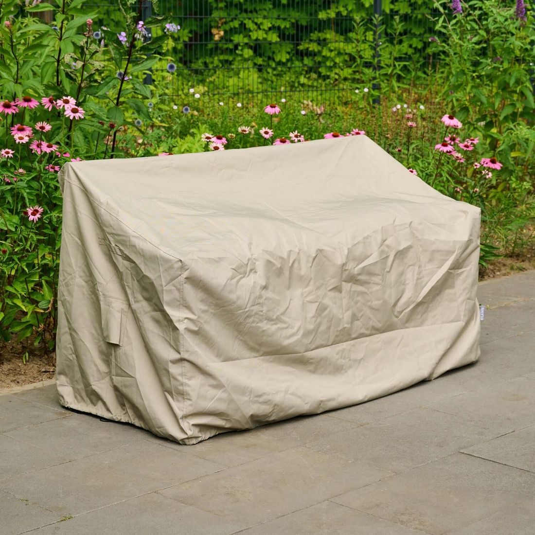 Møbeltrekk til hagebenk Plus 160x75x65/85 cm bakside detalj