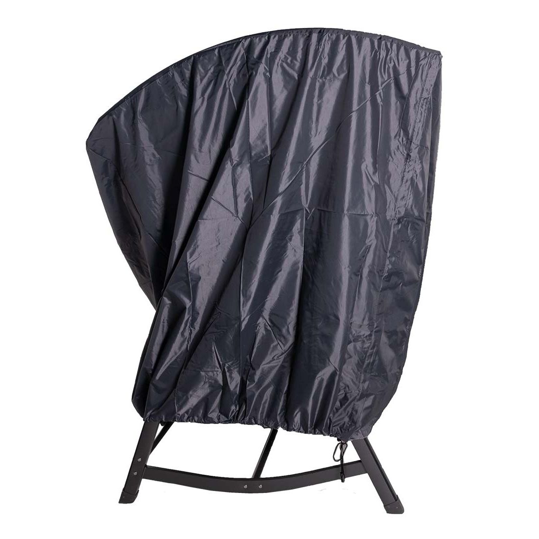 Nærbilde av materiale på møbeltrekk til hagehuske 210x145x150 cm svart - OUTLIV