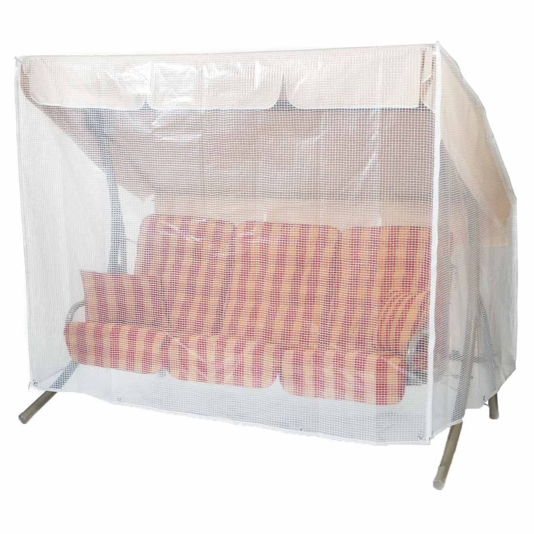 Møbeltrekk til hagehuske 215x123x165 cm transparent - Heinemeyer forfra