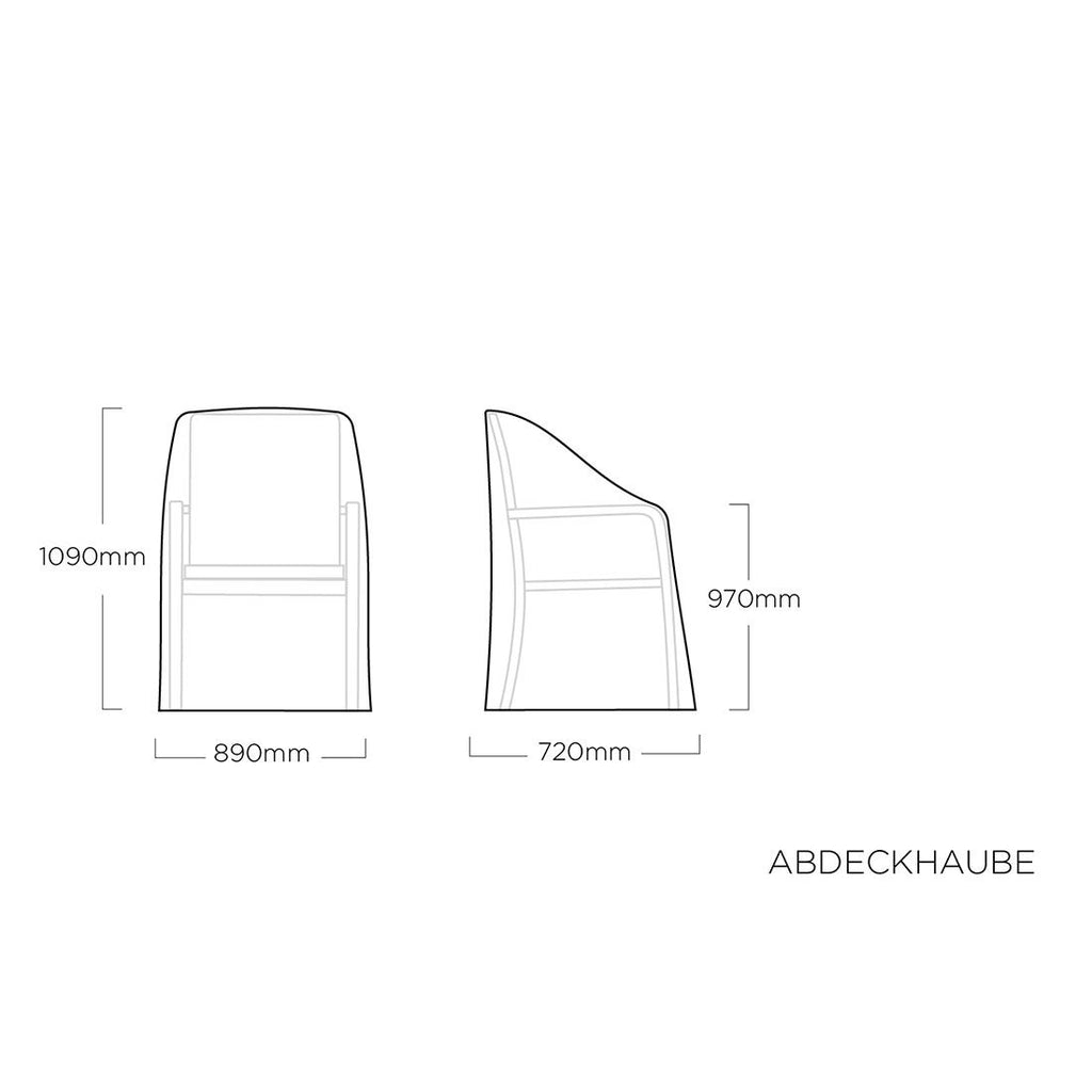 Møbeltrekk til hagestol 109/97x72x90 cm - Kettler montert på stol