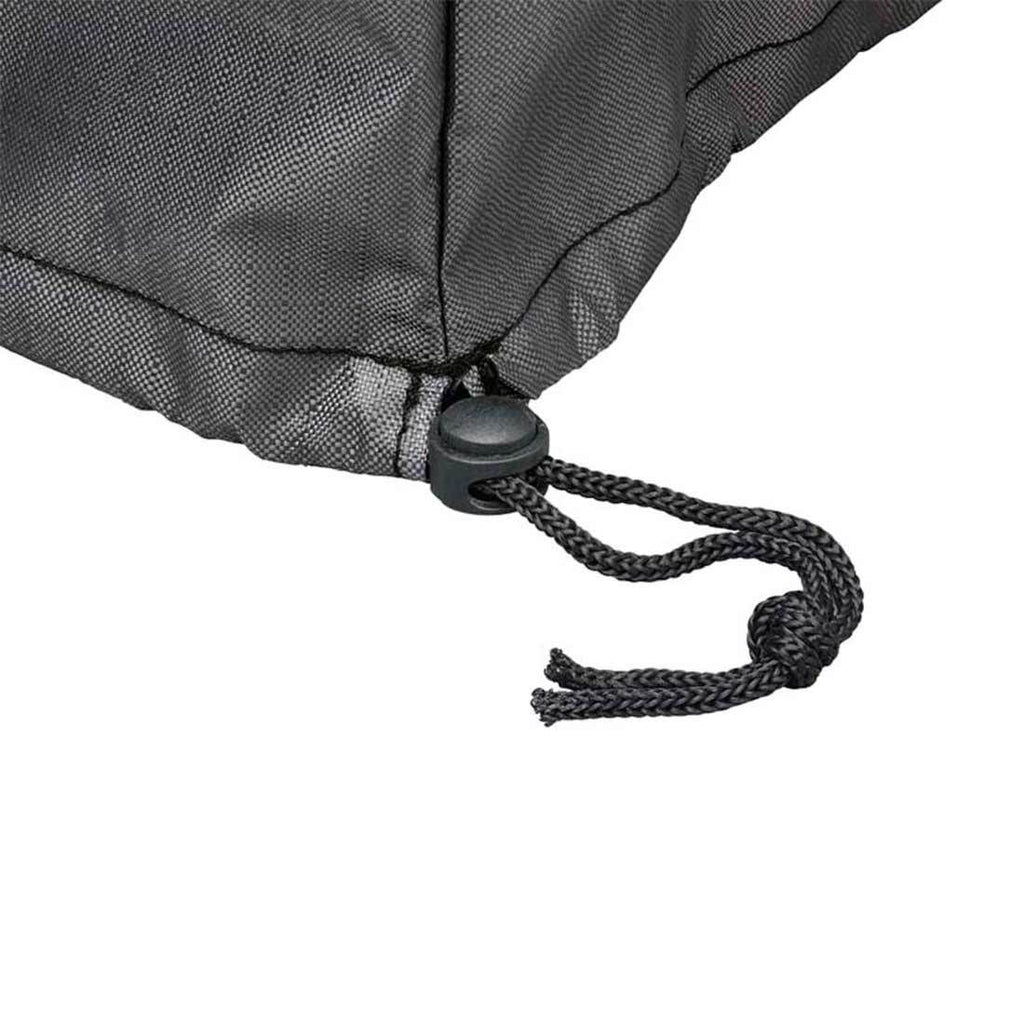 Nærbilde av strammesnor på møbeltrekk til sittegruppe 400x300x70 cm antrasitt - AeroCover
