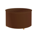 Møbeltrekk til sittegruppe Teak Safe Ø215x90 cm mocca forfra