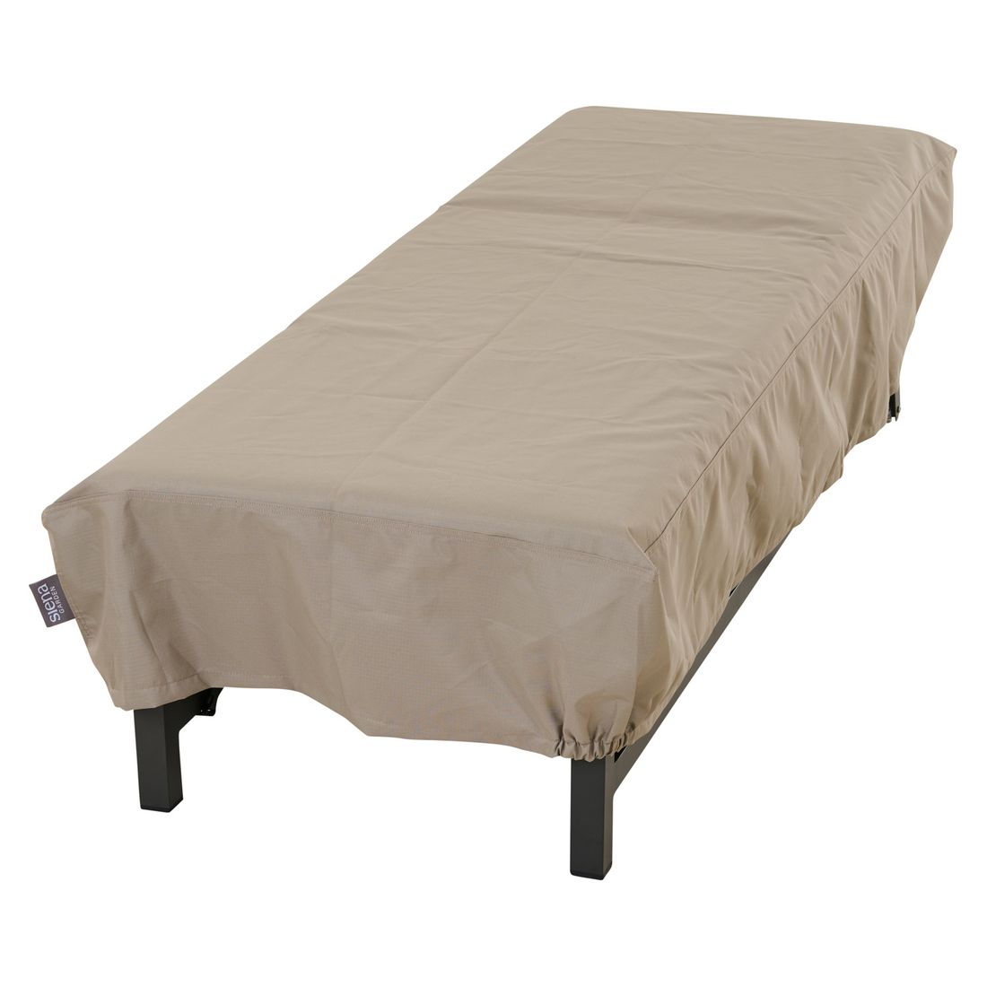 Detalj av tekstilmateriale på Møbeltrekk til solseng Plus 75x210x40 cm beige
