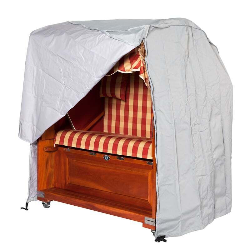 Møbeltrekk til strandkurv 125x110x156 cm grå - Heinemeyer forfra