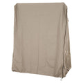 Møbeltrekk til strandkurv 128x105x165 cm beige forfra