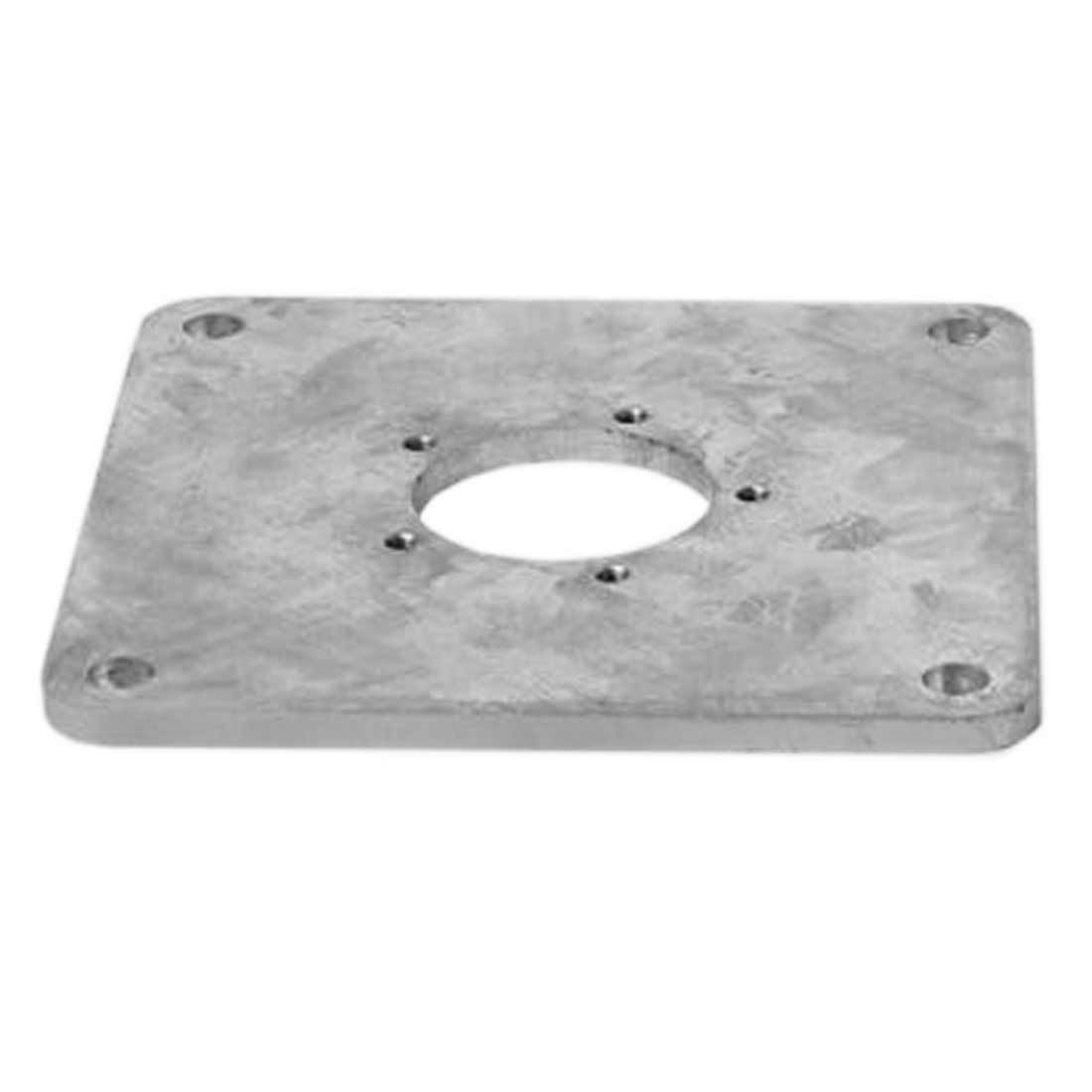 Monteringsplate M4 Sombrano Easy 30x30 cm galvanisert for parasollstøtte