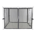 Myggnett Florenz pergola 300x300 cm polyester grå front