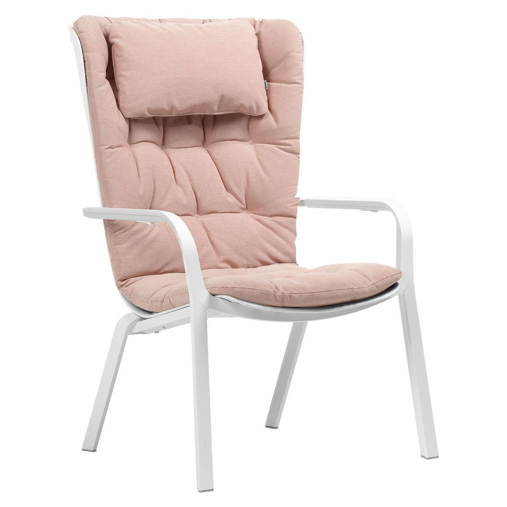Nakkepute Folio Sunbrella 47x29 cm rosa montert i hage