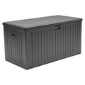 Oppbevaringsboks ute Velio plast 140x72 cm svart forside