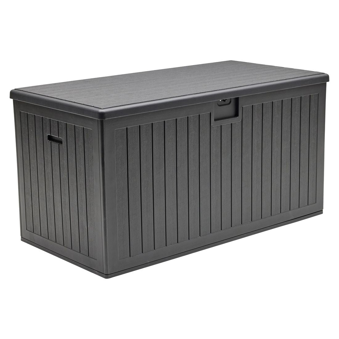 Oppbevaringsboks ute Velio plast 140x72 cm svart forside