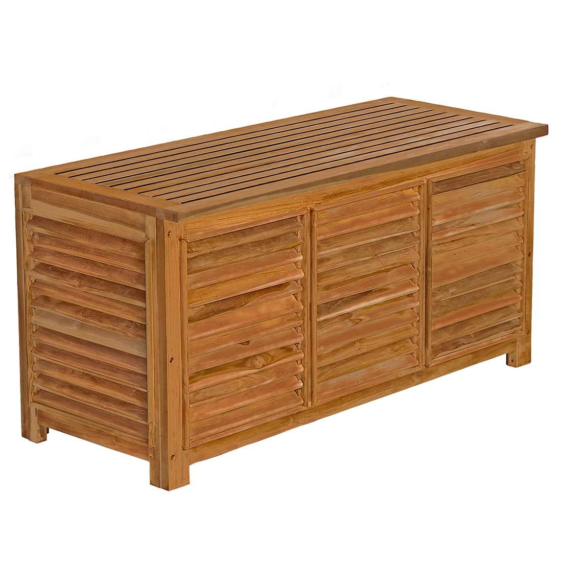 Oppbevaringsboks ute Ventara teak 128x52 cm forfra