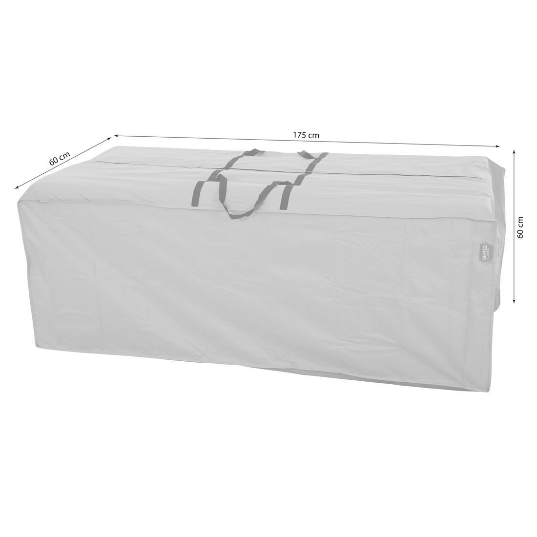 Oppbevaringsveske Plus 175x80x60 cm beige bakside