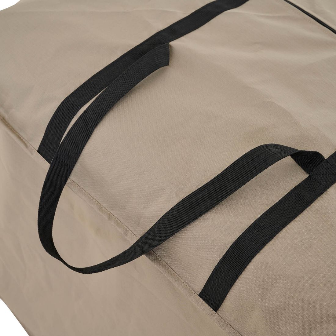 Oppbevaringsveske Plus 80x80x56 cm beige på terrasse