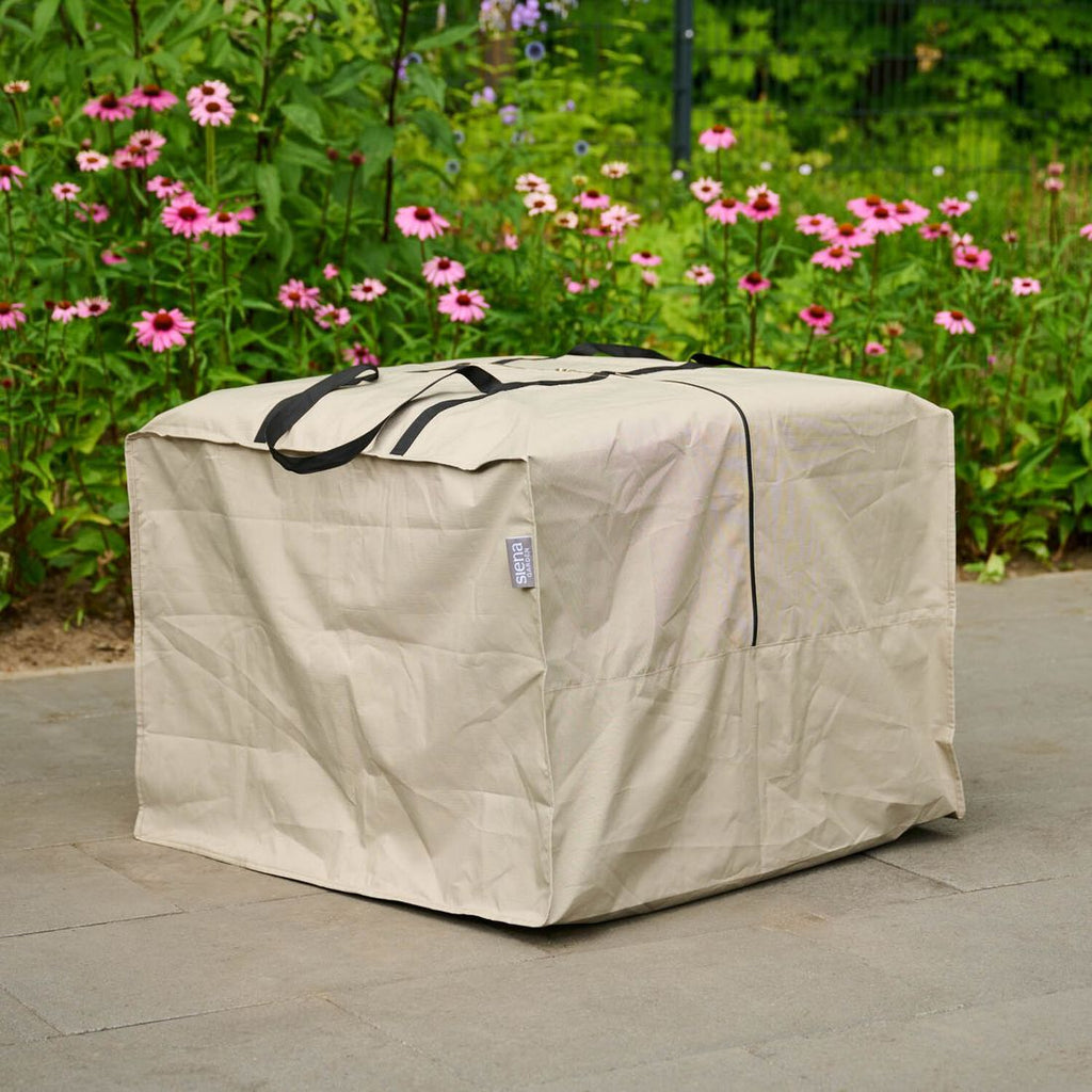 Oppbevaringsveske Plus 80x80x56 cm beige bakside
