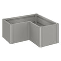 Opphøyd bed Belvedere L metall 102x102x53 cm forfra