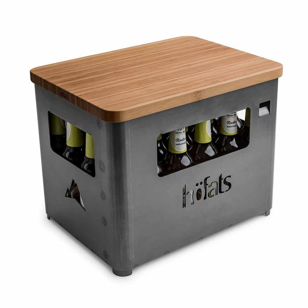 Detalj av Oppleggsplate BEER BOX bambus 39x28 cm i naturlig bambusmateriale